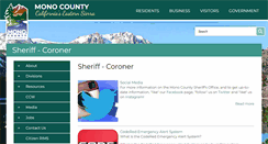 Desktop Screenshot of monosheriff.org